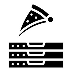 pile of pizza boxes glyph 
