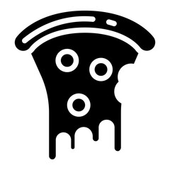 pizza slice glyph 