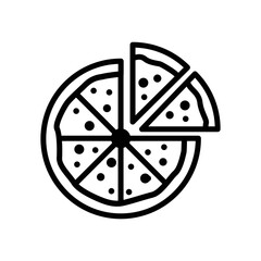 Pizza icon vector design template