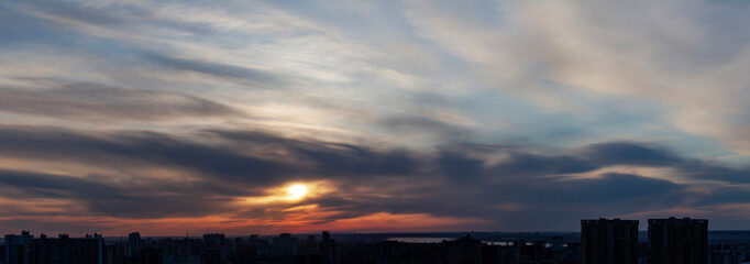 Time clouds over the city