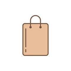 Shopping Bag  Paper Bag Icon Vector Template
