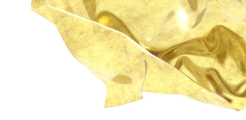 Naklejka premium 3D render of Gold Cloth abstract background