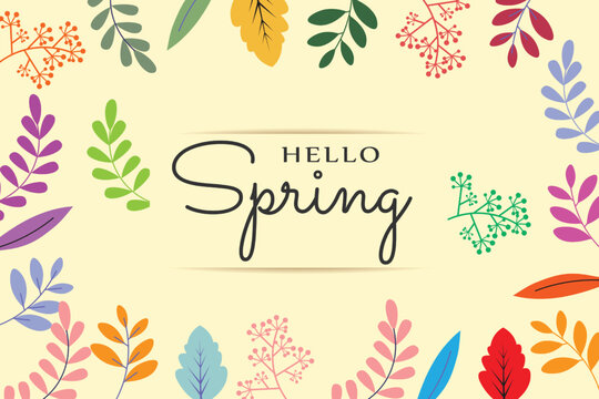 hello spring background