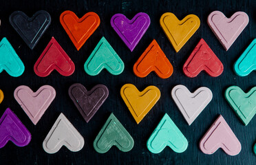 
Texture with love hearts for design. Valentines day card concept. Heart for Valentines Day greeting card. Love is.