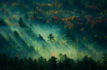Fototapeta na wymiar Sonnenschein Wald