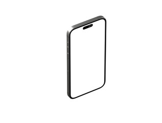 smartphone  With Blank Screen in 3d