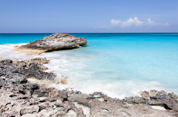 Half Moon Cay Island Rocky Beach