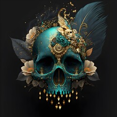 Fantasy skulls - obrazy, fototapety, plakaty