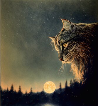 Katze, made by AI, k&uuml;nstliche Intelligenz, AI-Art