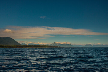 pacific ocean seascape in front of Tofino, Vancouver Island, Canada
