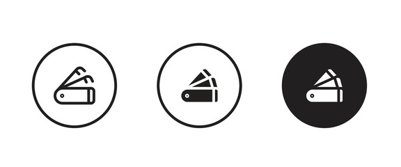 Color palette, pantone, Paint Palette icon, multicolor, art, designer, drawing icon symbol logo illustration,editable stroke, flat design style isolated on white