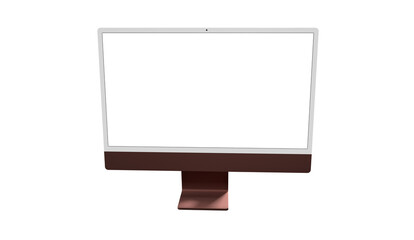 Workspace blank screen desktop computer, Mockup computer - modern