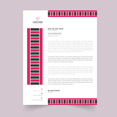 Corporate identity letterhead template