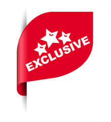 red vector illustration banner exclusive