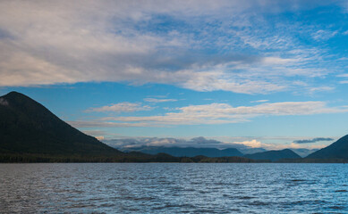 pacific ocean seascape in front of Tofino, Vancouver Island, Canada