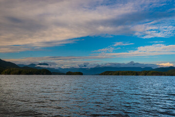pacific ocean seascape in front of Tofino, Vancouver Island, Canada