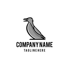 Auk bird logo design icon. Auk design inspiration.
Auk logo design template. Auk symbol logotype.
Great auk symbol silhouette.A great auk line art logo.