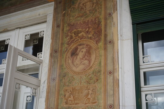 Darstellung von Brunhild am Marmorpalais in Potsdam, 07.01.2023