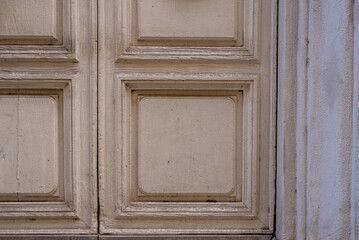 old white wooden door 
