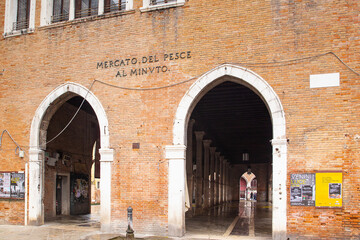 Venice - Detail of the historic fish market