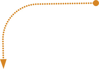 Broken Line Arrow Design Element Vector