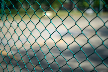 Close-up chain link fence