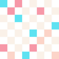 Colorful pastel checkerboard pattern background.	