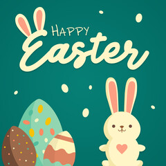 Happy easter card.