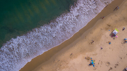 California Beach in the Summer Drone