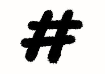 Ilustración fondo transparente hashtag