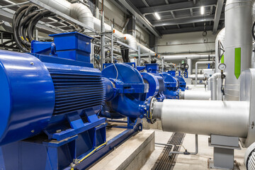 Water pumps in a large power plant