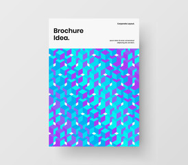 Simple geometric shapes poster illustration. Modern leaflet design vector concept.