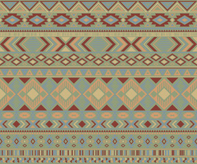 American indian pattern tribal ethnic motifs geometric vector background.