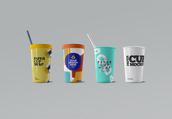Paper Cup Mockup Recycled White 01