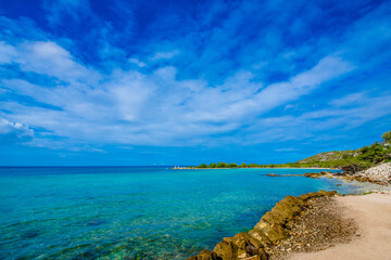 Fototapeta premium Tropical Caribbean island beach in Curacao