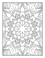 abstract background,Mandala Coloring Pages, Mandala, Pattern Coloring Page, Coloring Page