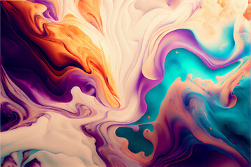Fototapeta premium colorful Abstract background, exquisite marble ink art.