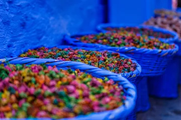 Zelfklevend Fotobehang chefchaouen city in morocco © Sam