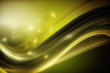 Abstract yellow and chartreuse background with bokeh elements, yellow background for design