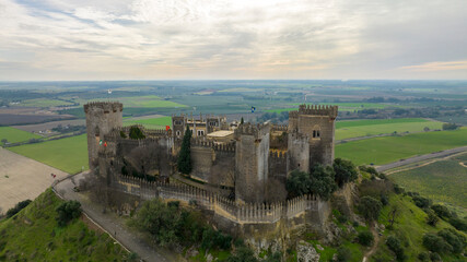 atardecer en el castillo de Almod&oacute;var del R&iacute;o en la provincia de C&oacute;rdoba, Andaluc&iacute;a