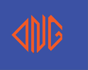 DNG logo with little disported or mumble style 