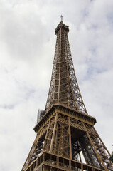 Paris, Eiffel Tower, panoramic view summer 2022