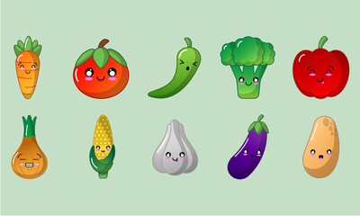 Kawaii Vegetables