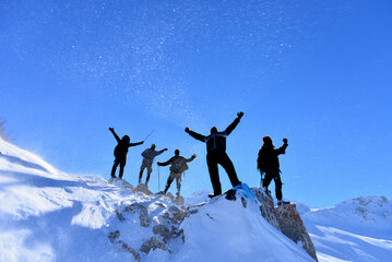 the success of the dynamic group of mountaineers on the stormy summit