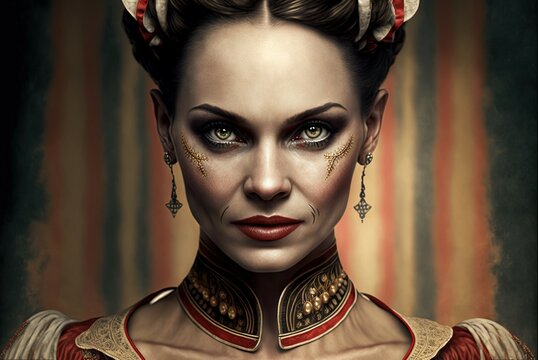 Circus Ringleader. Generative AI, non-existent person.	