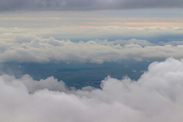 clouds from the top of the mountain