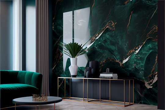 Emerald Green Marble texture, Home Decoration