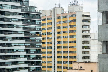 Fototapeta na wymiar buildings in the center of Sao Paulo in Brazil.