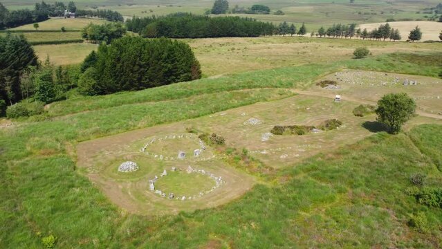 Aerial video of Beaghmore Neolithic Stone Circles Co Tyrone Northern Ireland 1 4K.mp4
