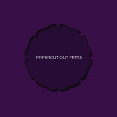 Papercut out frame